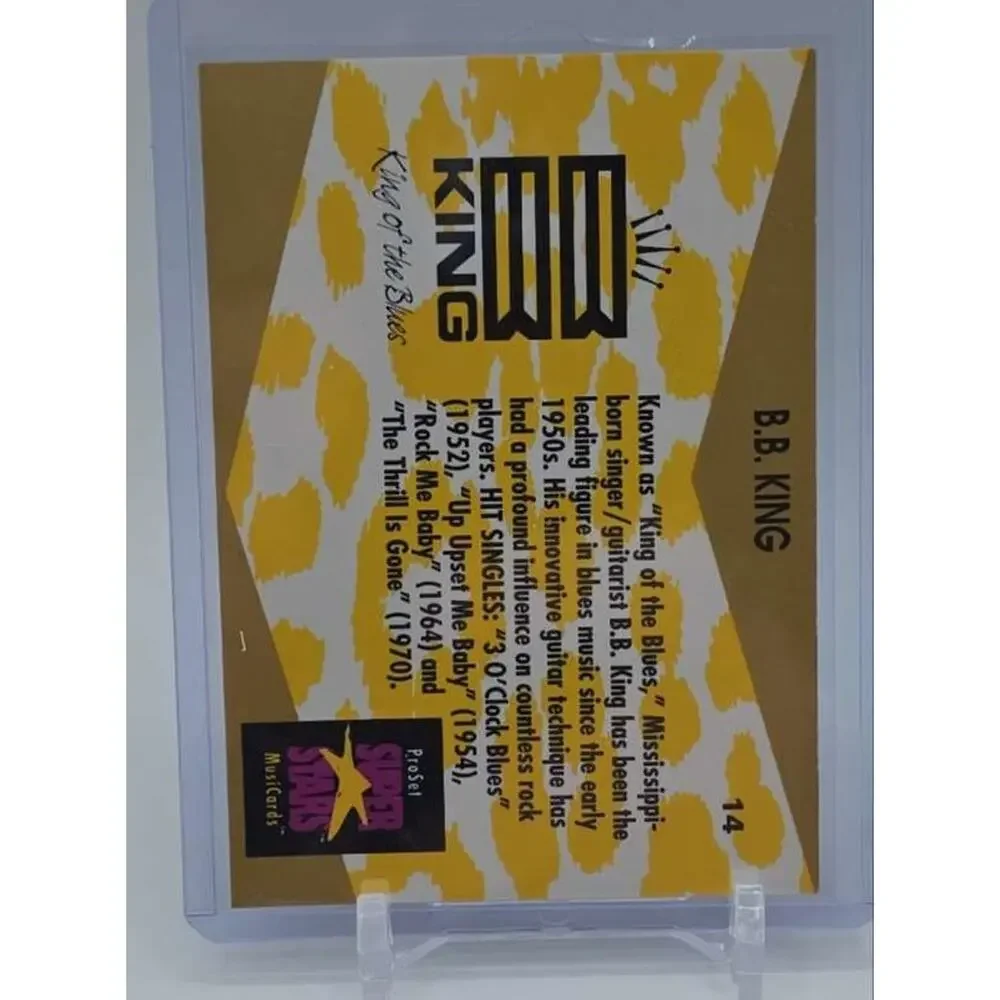 1991 Pro Set SuperStars MusiCards #14 B.B. King Card